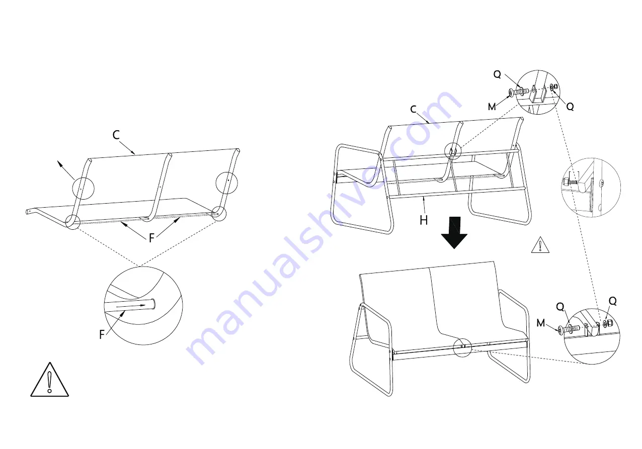 Kozyard Outdoor 4pcs Conversation Set KZF601GR Скачать руководство пользователя страница 7