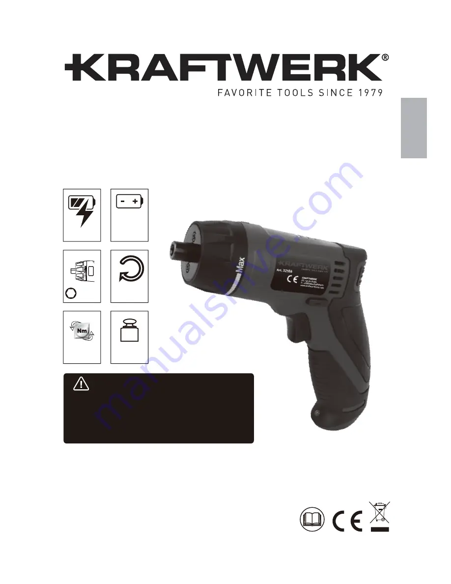 KRAFTWERK 32106 Instruction Manual Download Page 1