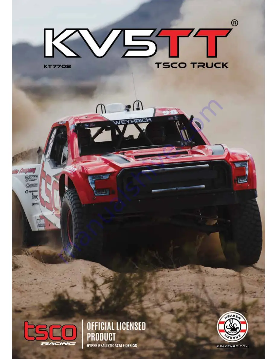 Kraken RC KT7708 User Manual Download Page 1