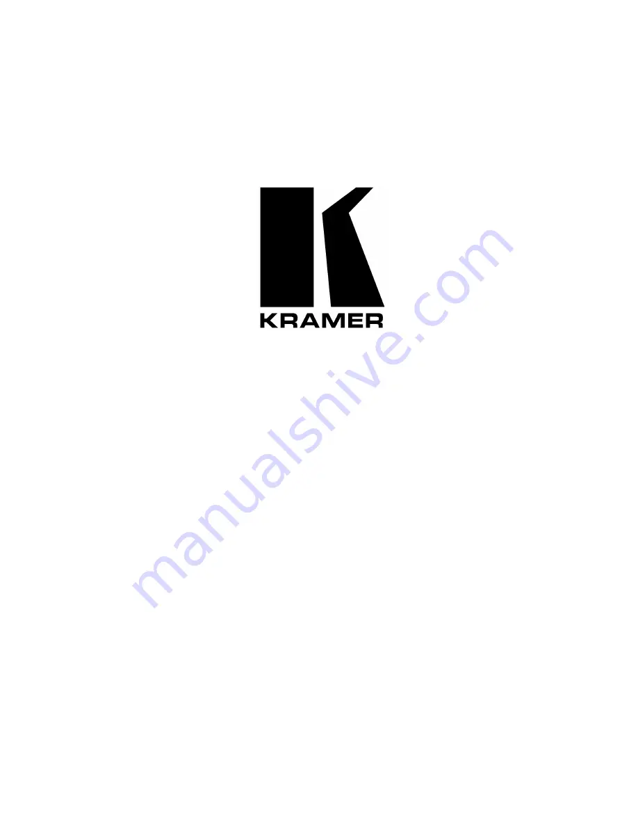 Kramer 622R User Manual Download Page 1