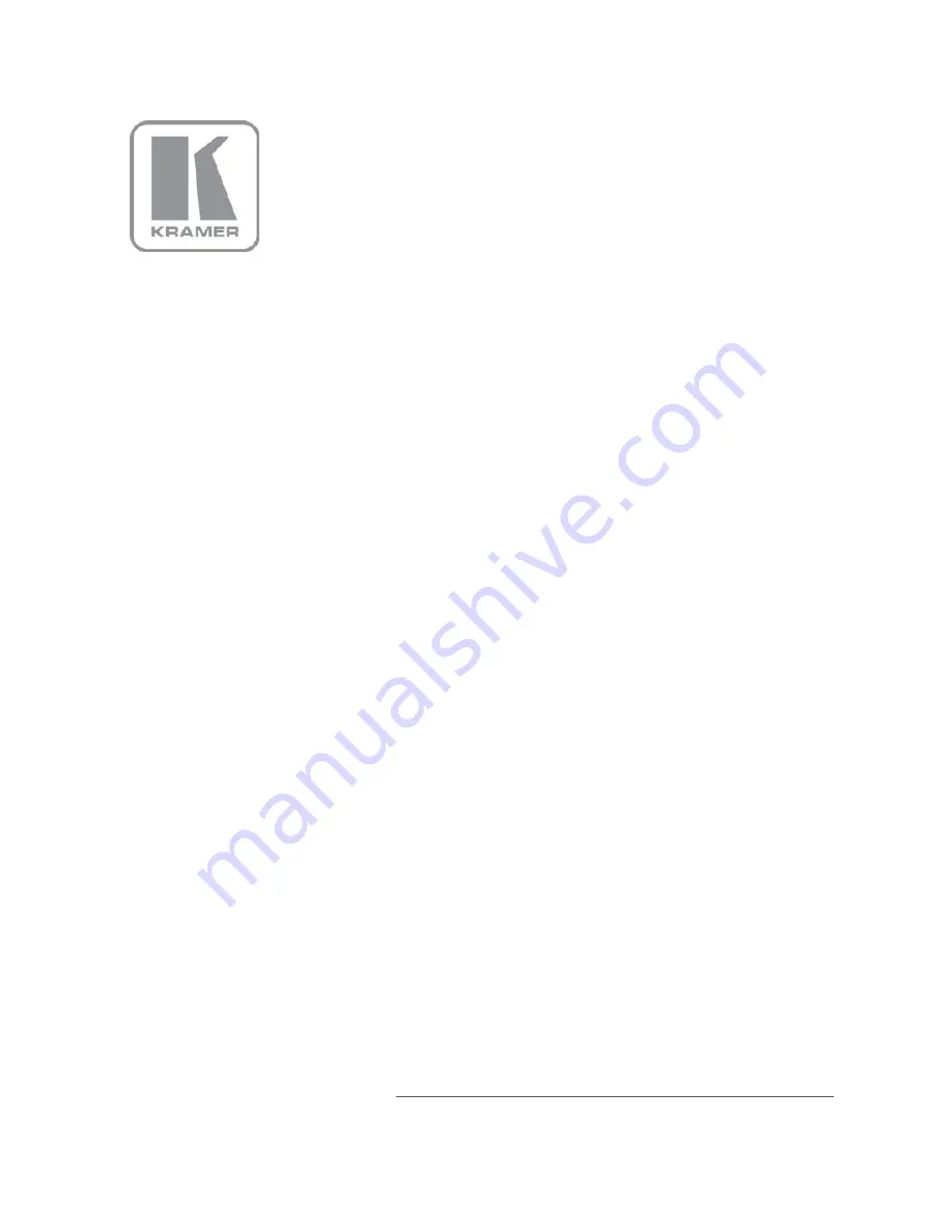 Kramer 711N User Manual Download Page 1