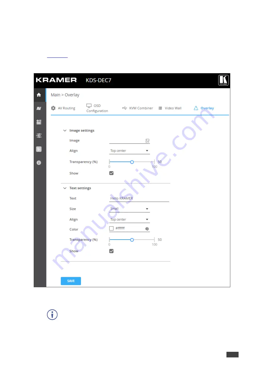 Kramer KDS-DEC7 Скачать руководство пользователя страница 59