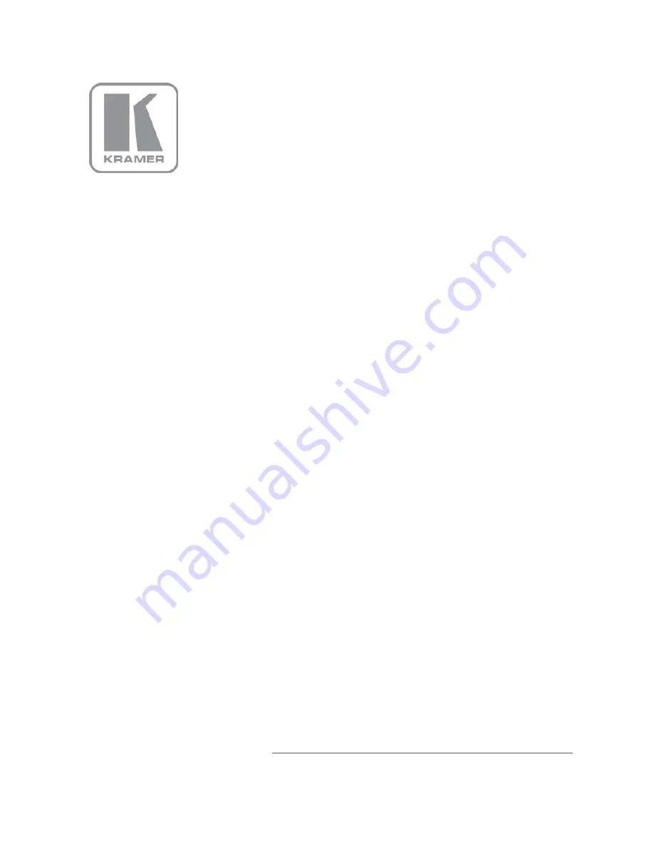 Kramer Pico TOOLS VM-2HD User Manual Download Page 1