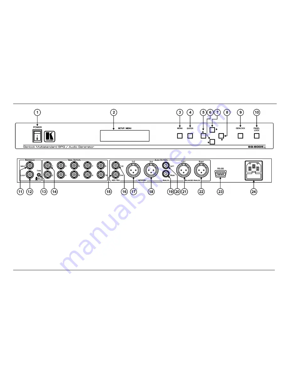 Kramer SG-6005XL Скачать руководство пользователя страница 6