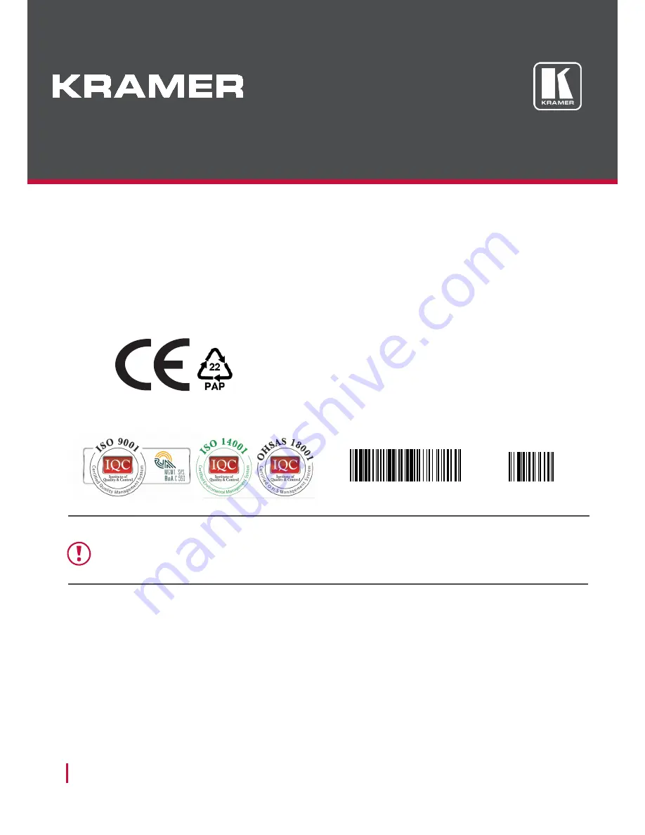 Kramer SL-280 User Manual Download Page 67