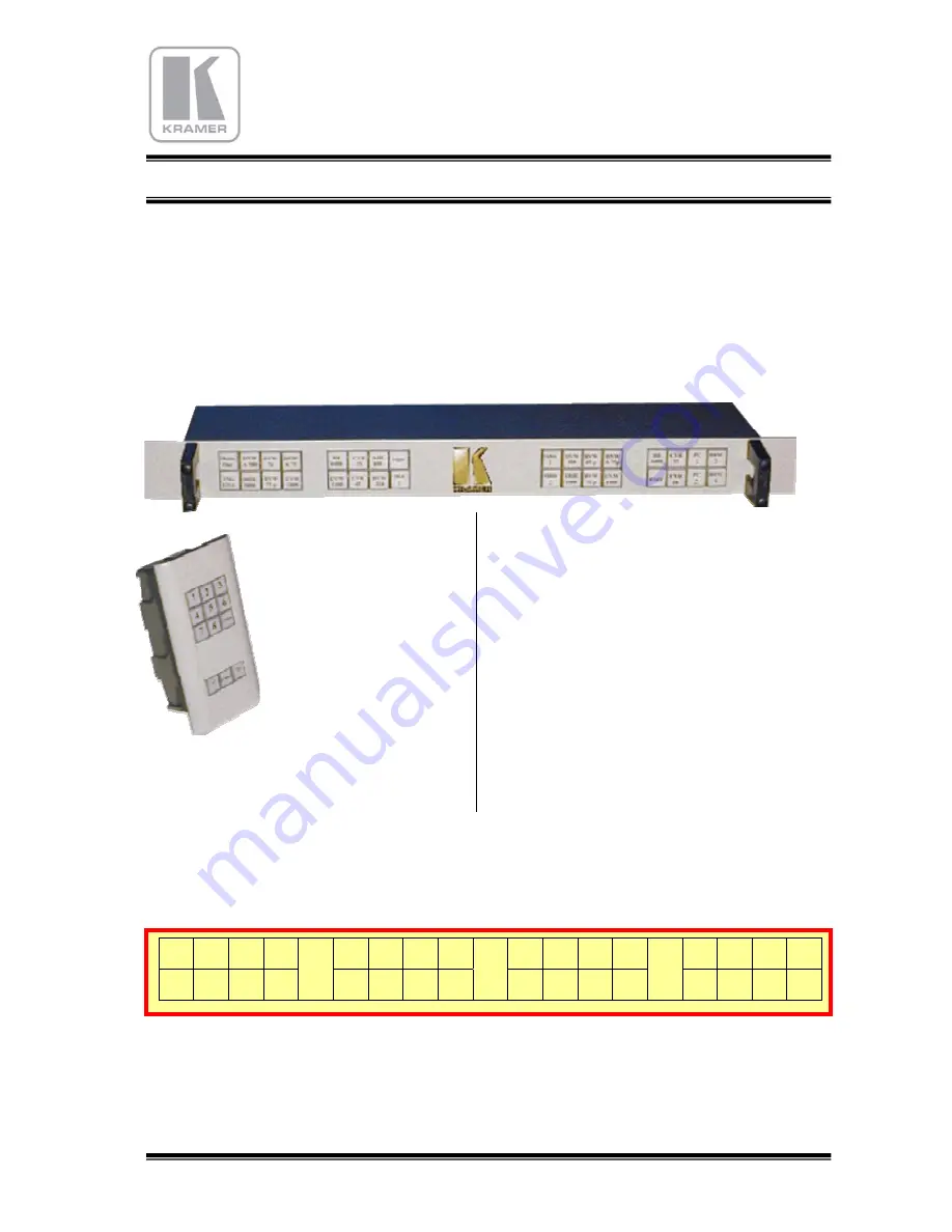 Kramer TailorMade Manual Download Page 16