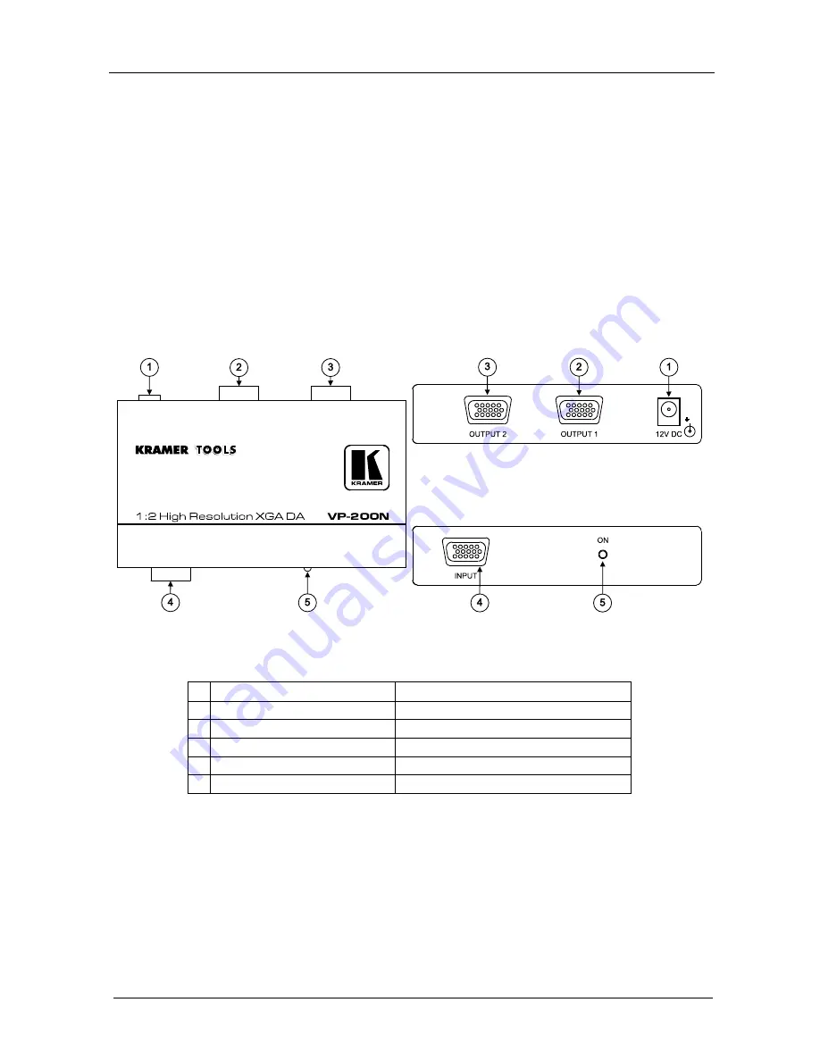 Kramer TOOLS VP-200N User Manual Download Page 6