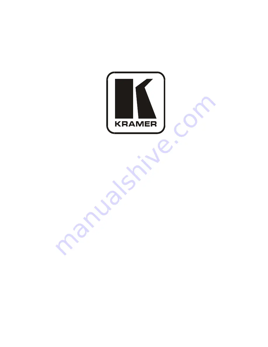 Kramer TP-310A User Manual Download Page 1