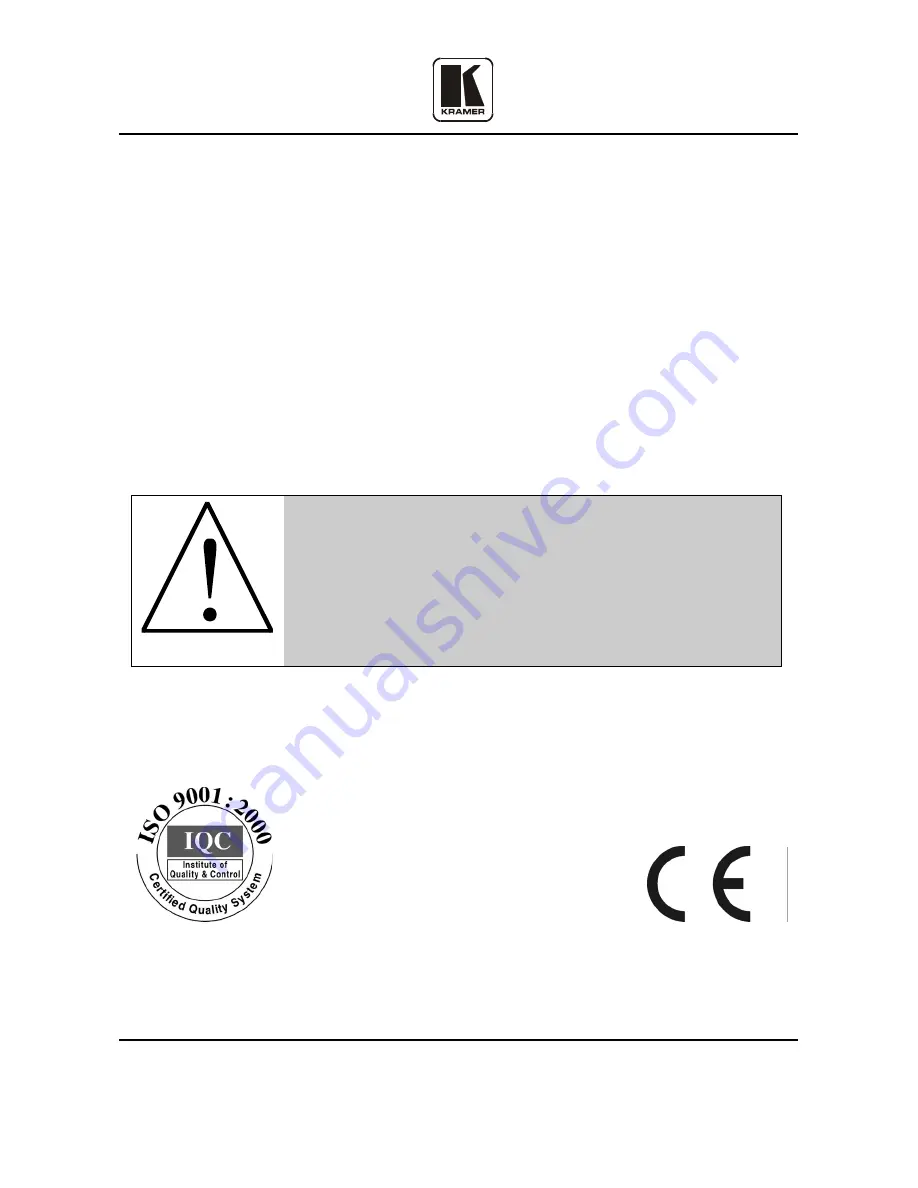 Kramer TP-310A User Manual Download Page 18