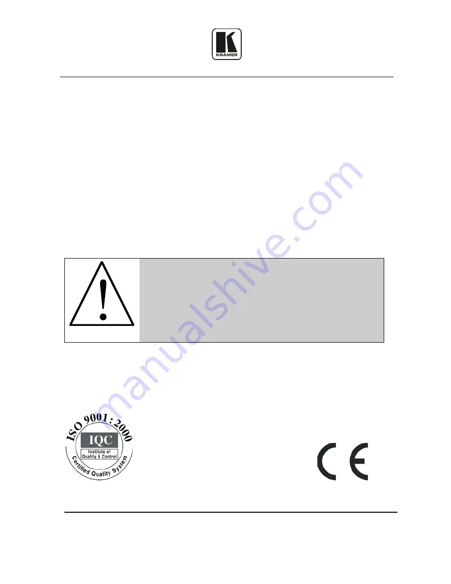 Kramer VA-1Hs User Manual Download Page 10