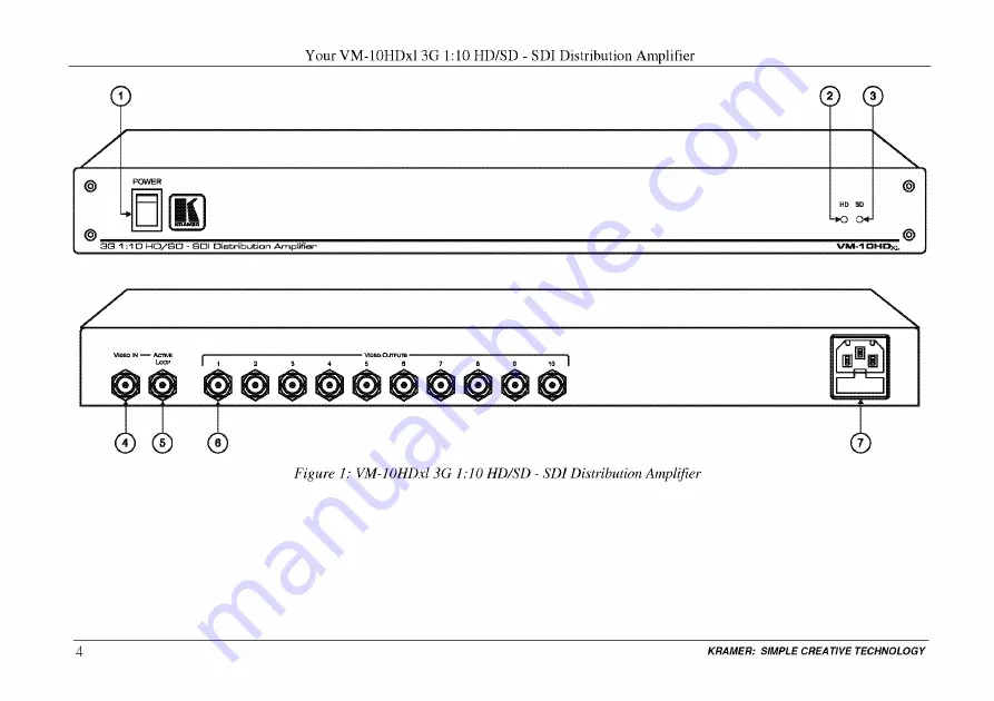 Kramer VM-10HD I Series User Manual Download Page 6