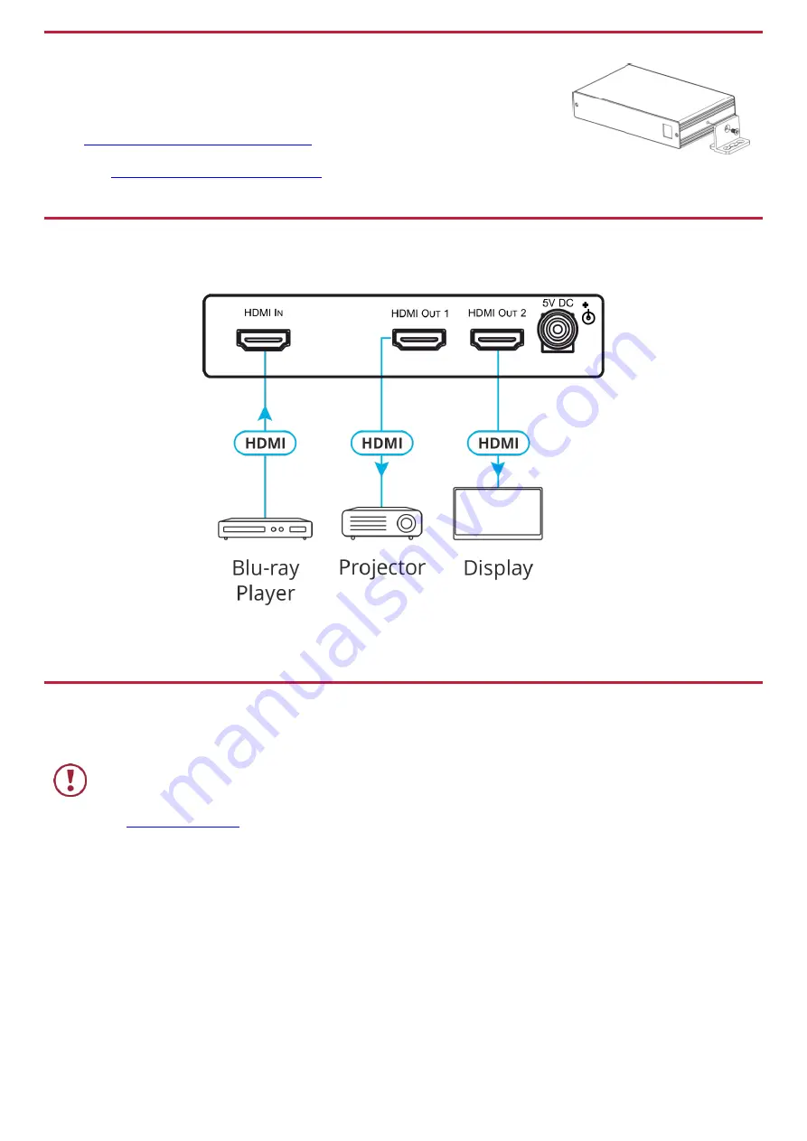 Kramer VM-2UHD Quick Start Manual Download Page 2