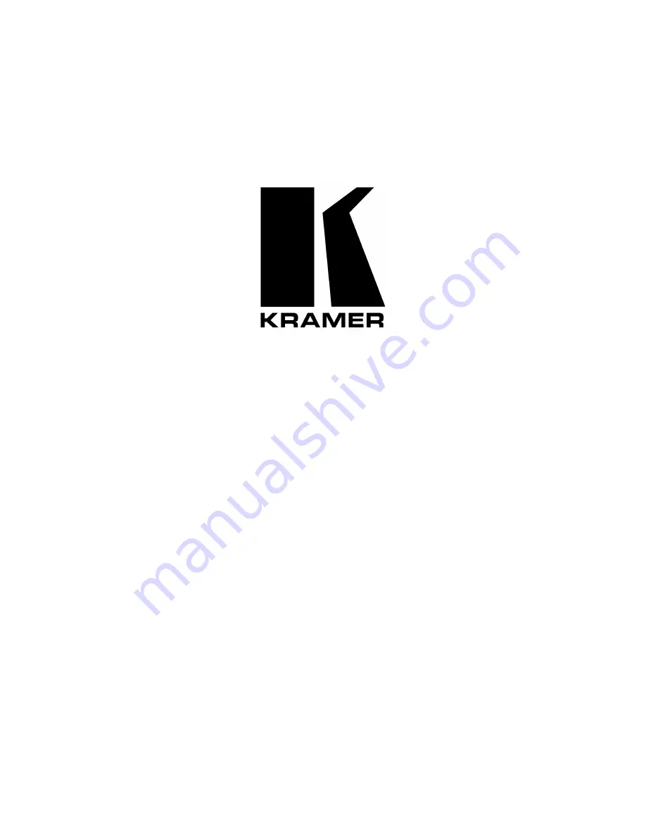 Kramer VP-400 User Manual Download Page 1