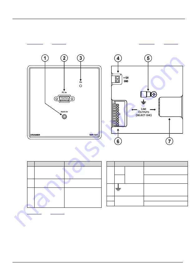 Kramer WP-121 Скачать руководство пользователя страница 6