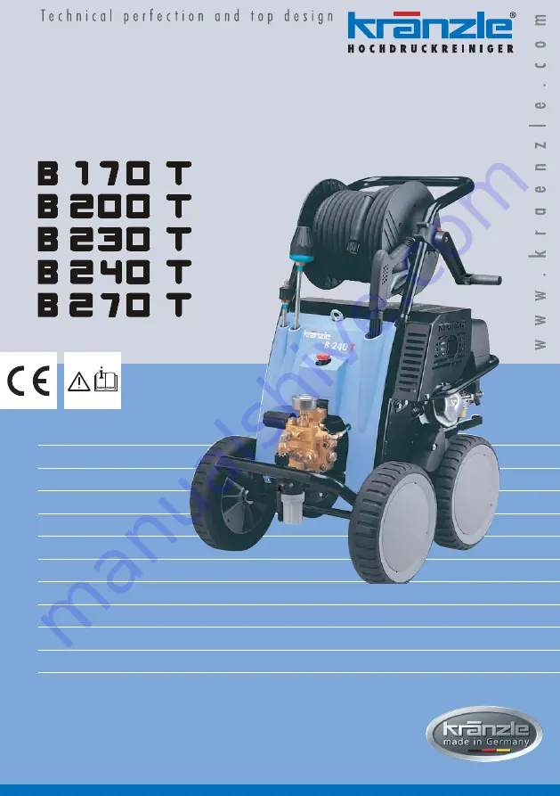 Kränzle 41 190 1 Скачать руководство пользователя страница 1