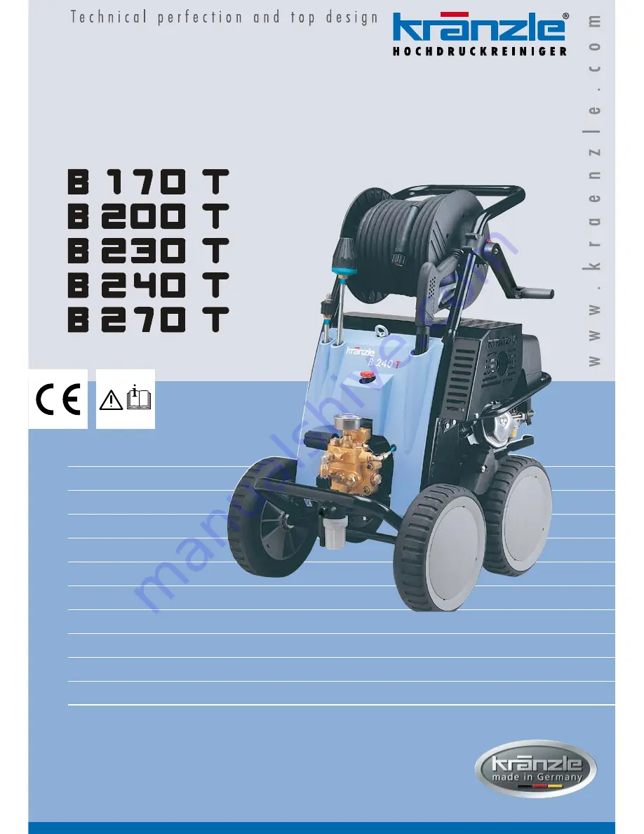 Kranzle B170T Скачать руководство пользователя страница 1