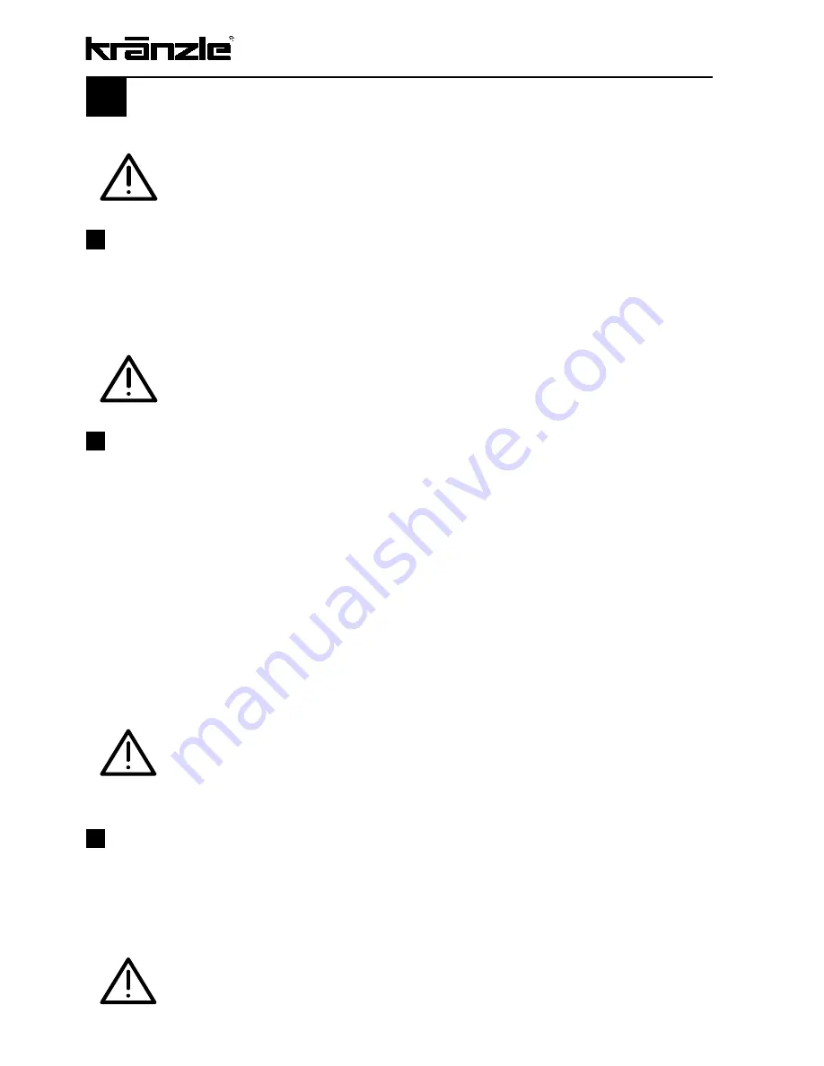 Kranzle HD 12/130 Original Operating Manual Download Page 12