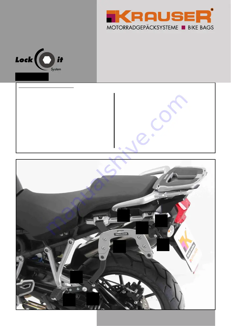 Krauser 4006.011.111 Assembling Instructions Download Page 1