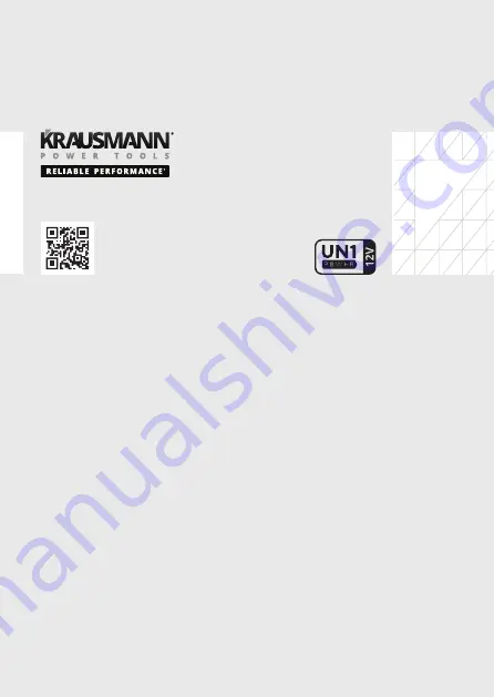 KRAUSMANN C1222 Operation Manual Download Page 12