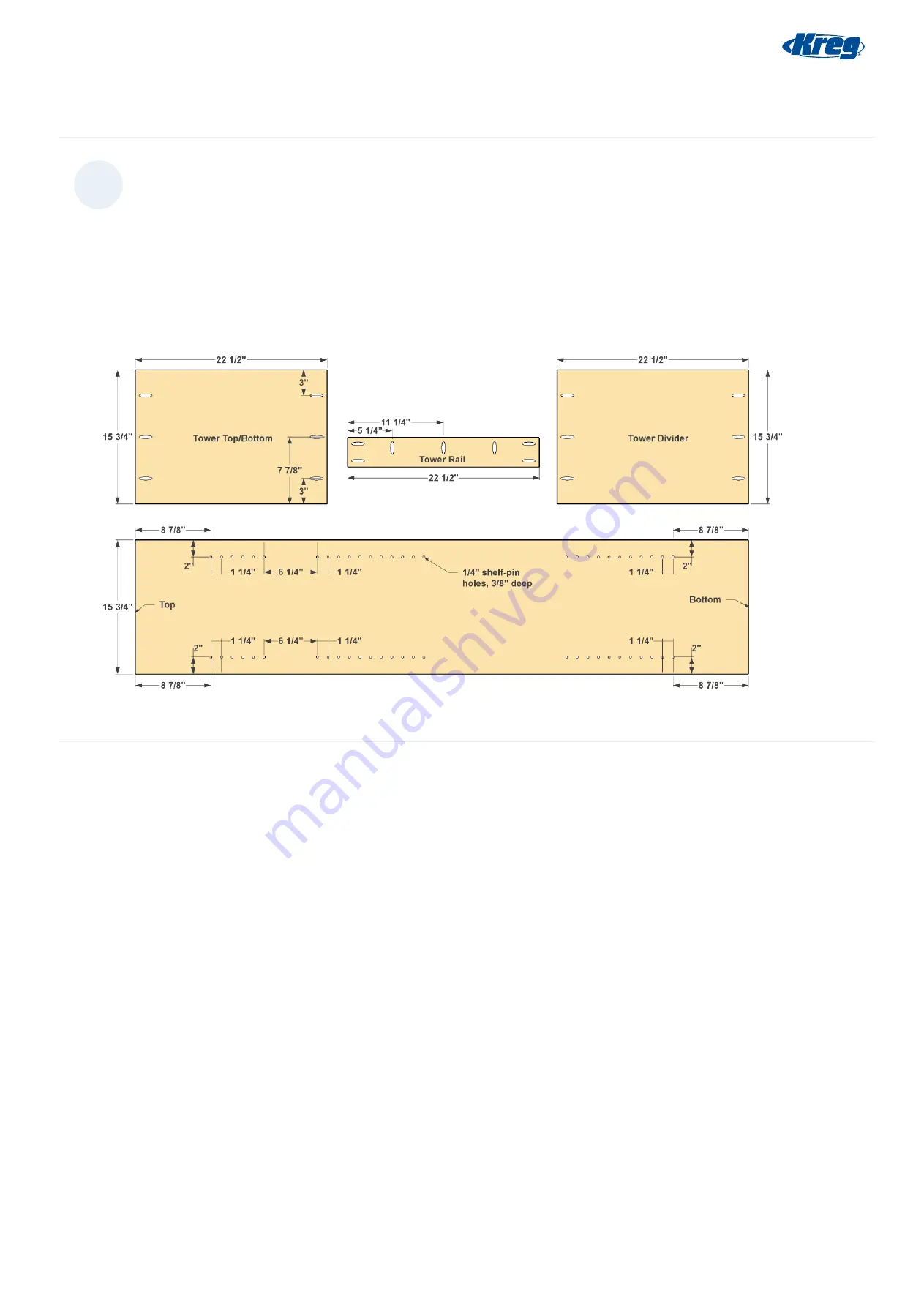 Kreg Garage Storage and Work Center Assembly Instructions Manual Download Page 6