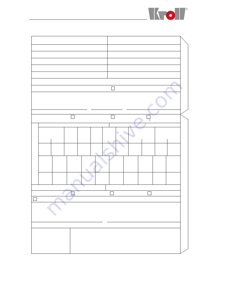 Kroll HM100 Instruction Handbook Manual Download Page 33