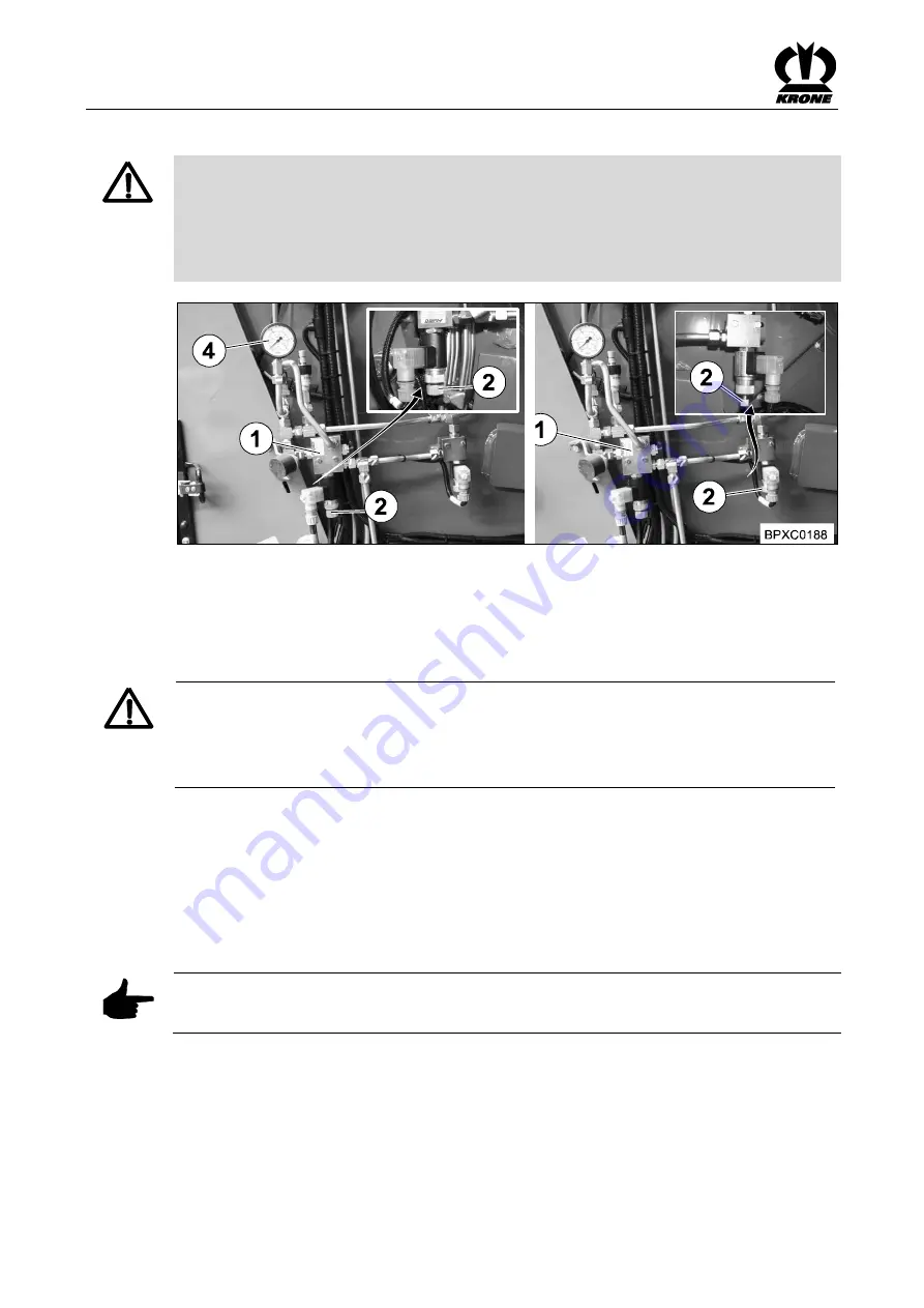 Krone 870 HDP Original Operating Instructions Download Page 318