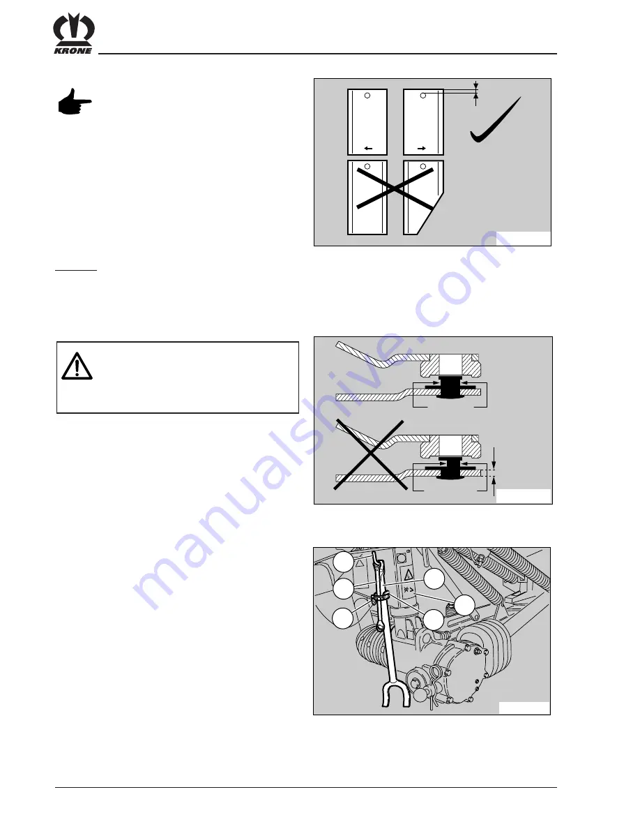 Krone AM 203 CV Operating Instructions Manual Download Page 38