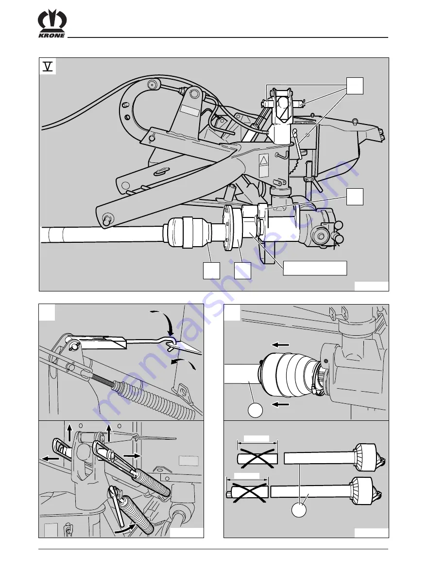 Krone AM 203 CV Operating Instructions Manual Download Page 52