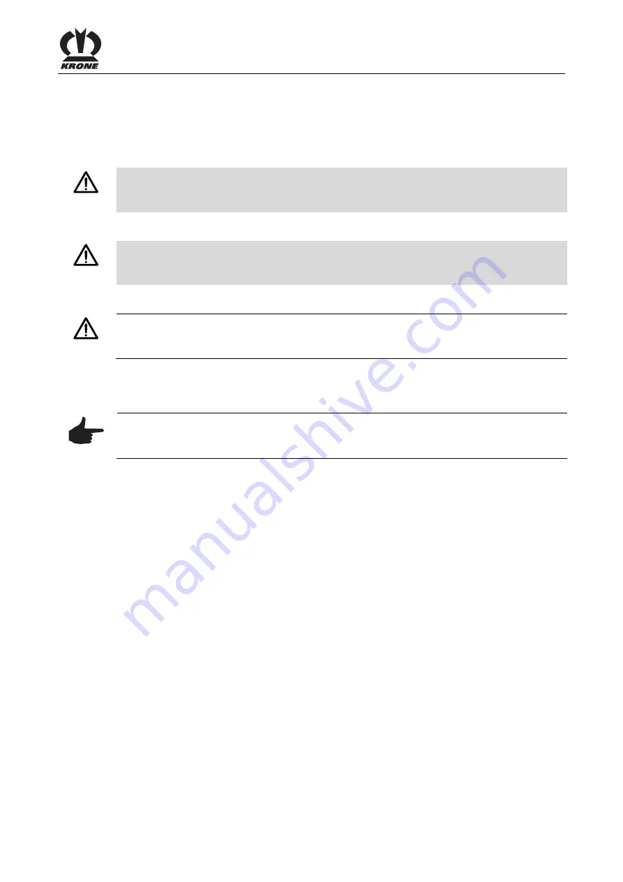 Krone AX 250 D Original Operating Instruction Download Page 13