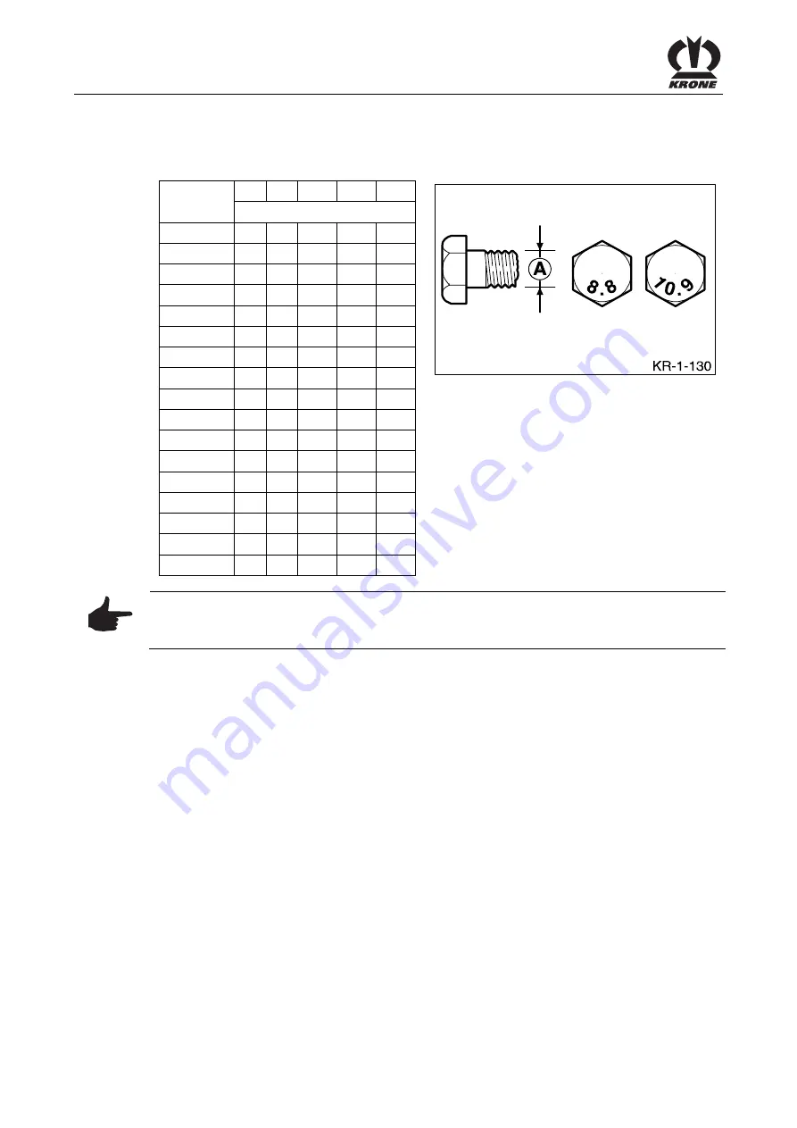 Krone AX 250 D Original Operating Instruction Download Page 308