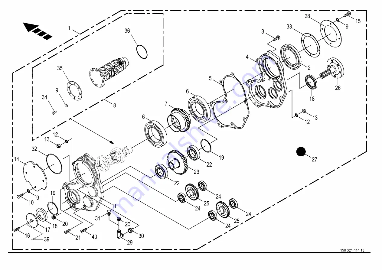 Krone BiG M 420 CRI CAT Spare Parts Download Page 154