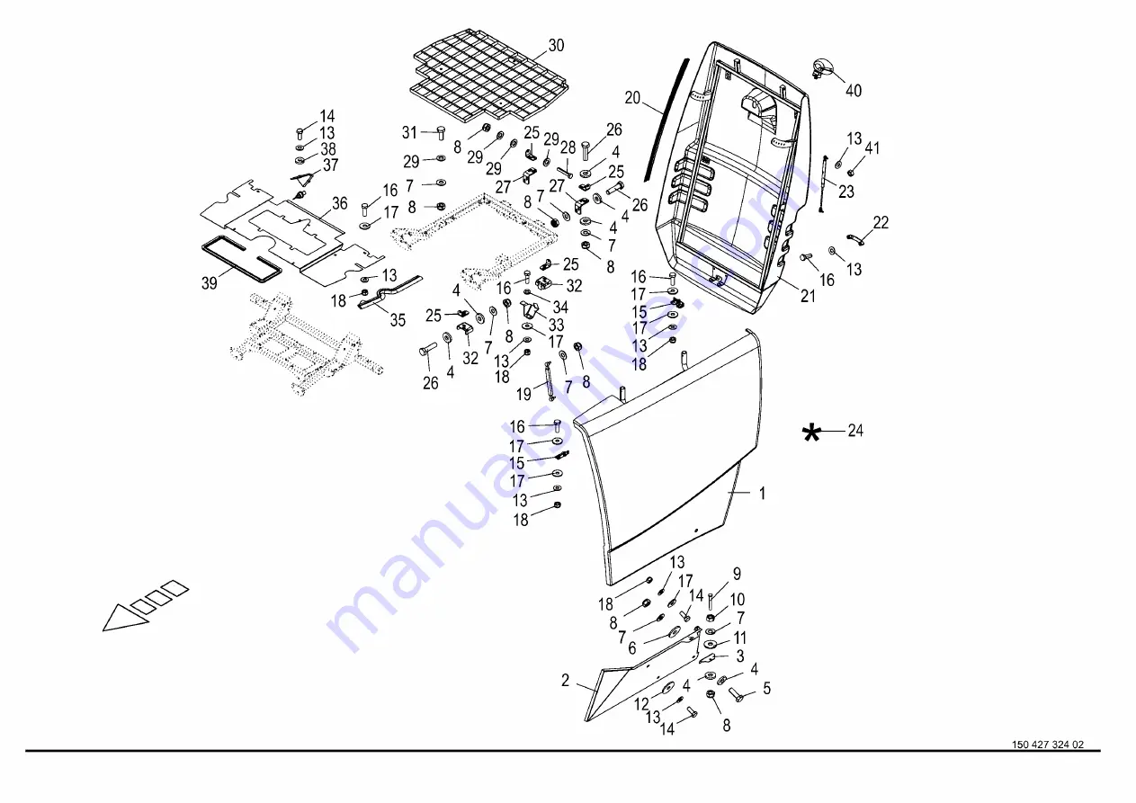 Krone BiG M 420 CRI CAT Spare Parts Download Page 320