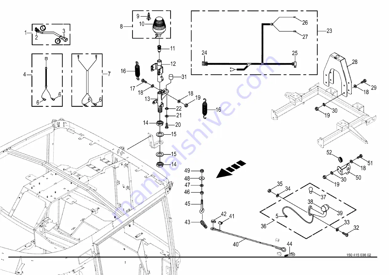 Krone BiG M 420 CRI CAT Spare Parts Download Page 544