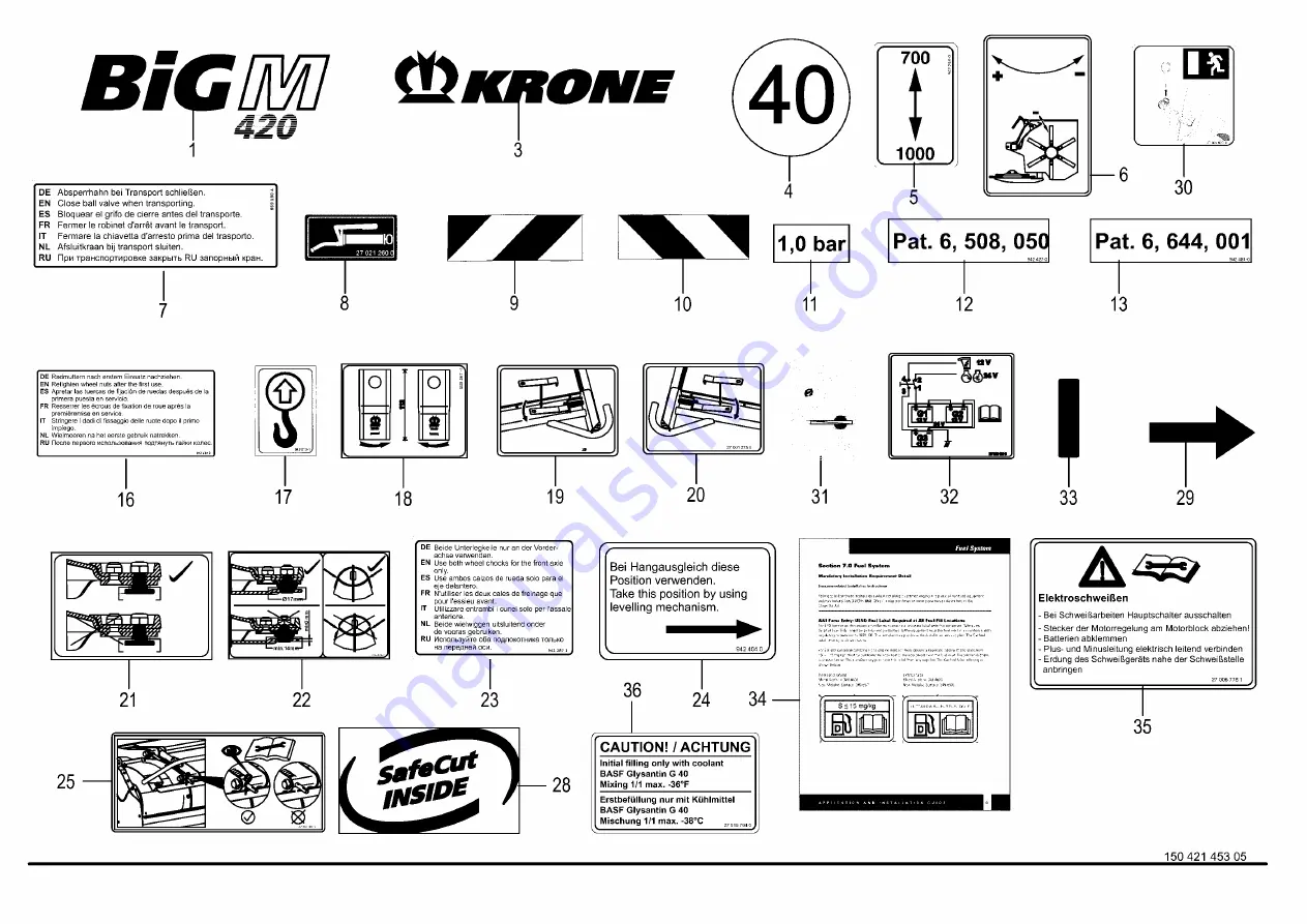 Krone BiG M 420 CRI CAT Spare Parts Download Page 602