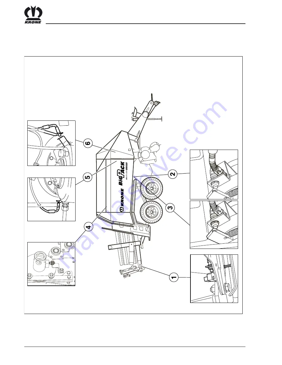 Krone Big Pack 127 / MultiCut Operating Manual Download Page 66