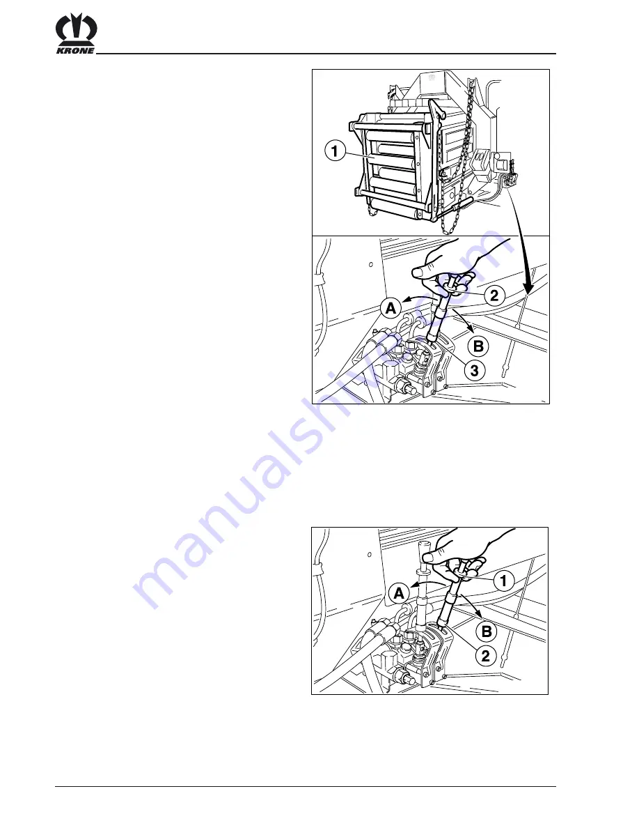 Krone Big Pack 127 / MultiCut Operating Manual Download Page 102