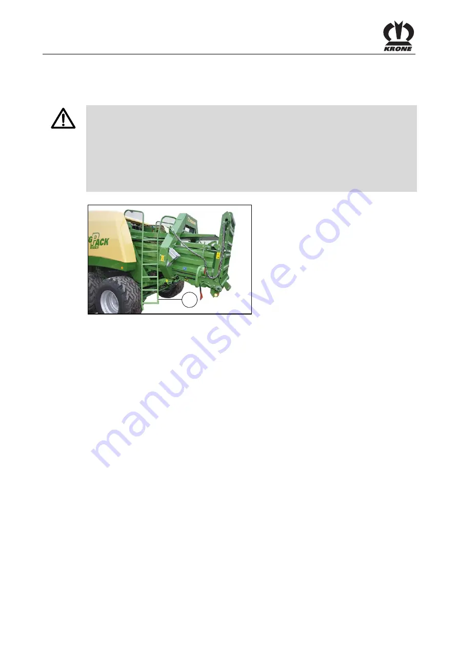 Krone Big Pack 1270 HS Original Operating Instructions Download Page 44