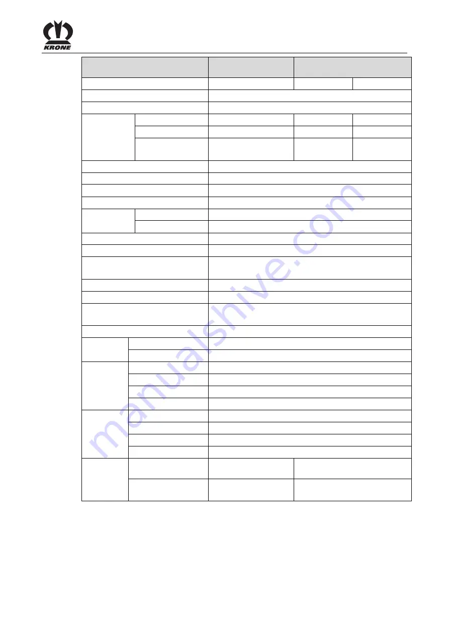 Krone Comprima F 125 XC-1 Operating Instructions Manual Download Page 59