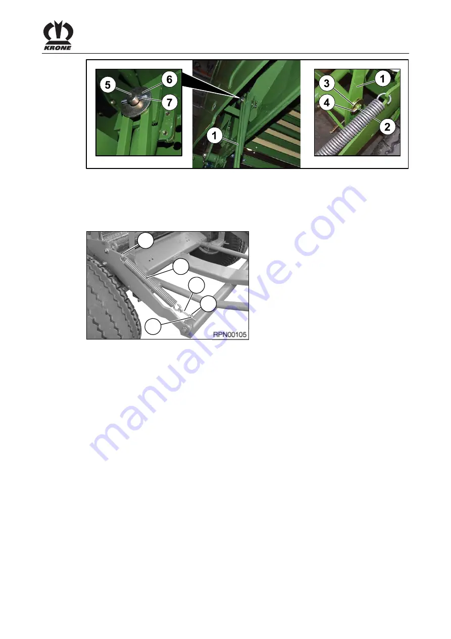 Krone Comprima F 125 XC-1 Operating Instructions Manual Download Page 75