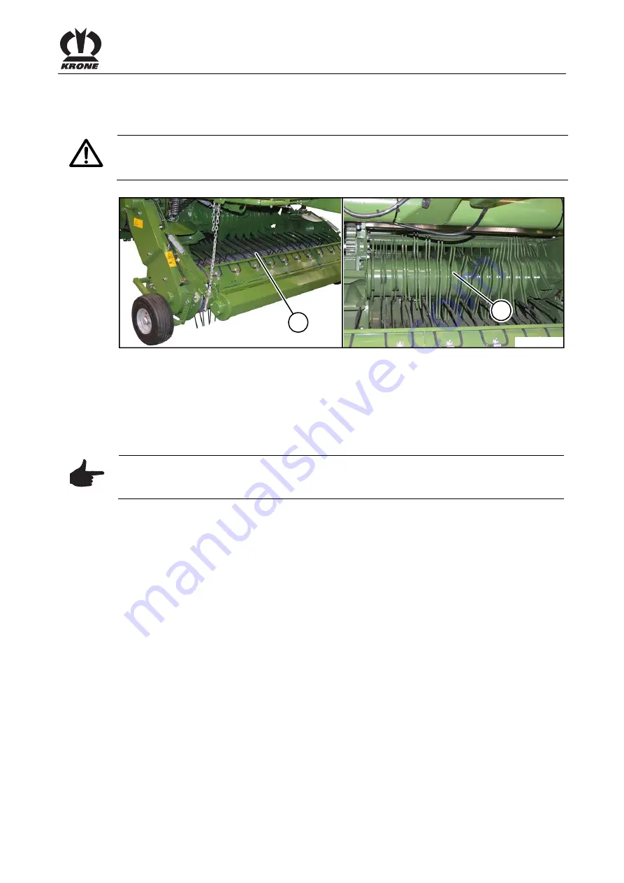 Krone Comprima F 125 XC-1 Operating Instructions Manual Download Page 157