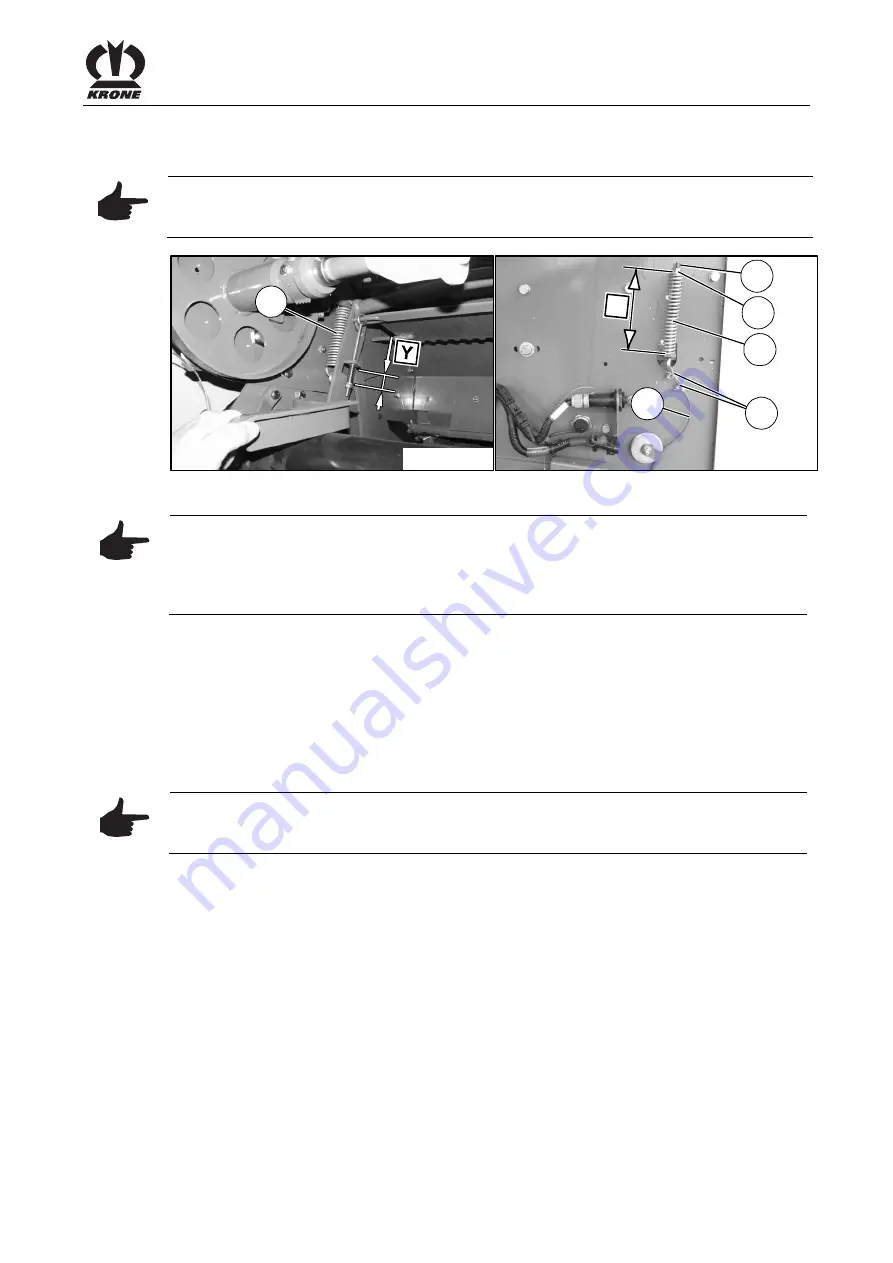 Krone Comprima F 125 XC-1 Operating Instructions Manual Download Page 167