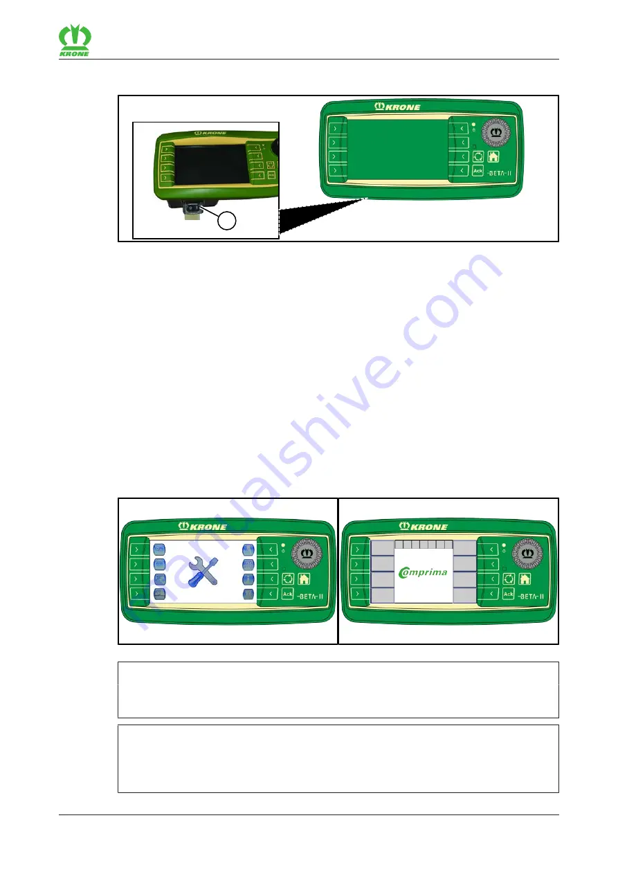 Krone Comprima F 125 XC-1 Operating Instructions Manual Download Page 255