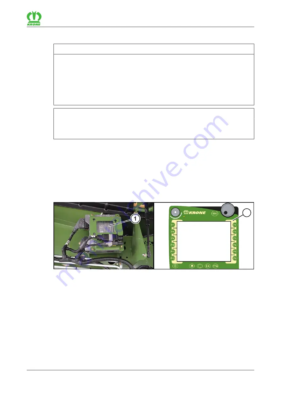 Krone Comprima F 125 XC-1 Operating Instructions Manual Download Page 257