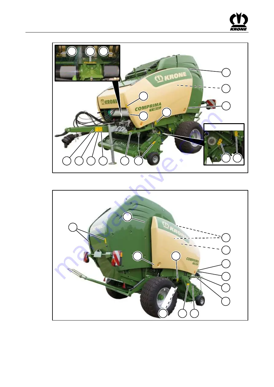 Krone Comprima F 125 Original Operating Instructions Download Page 44