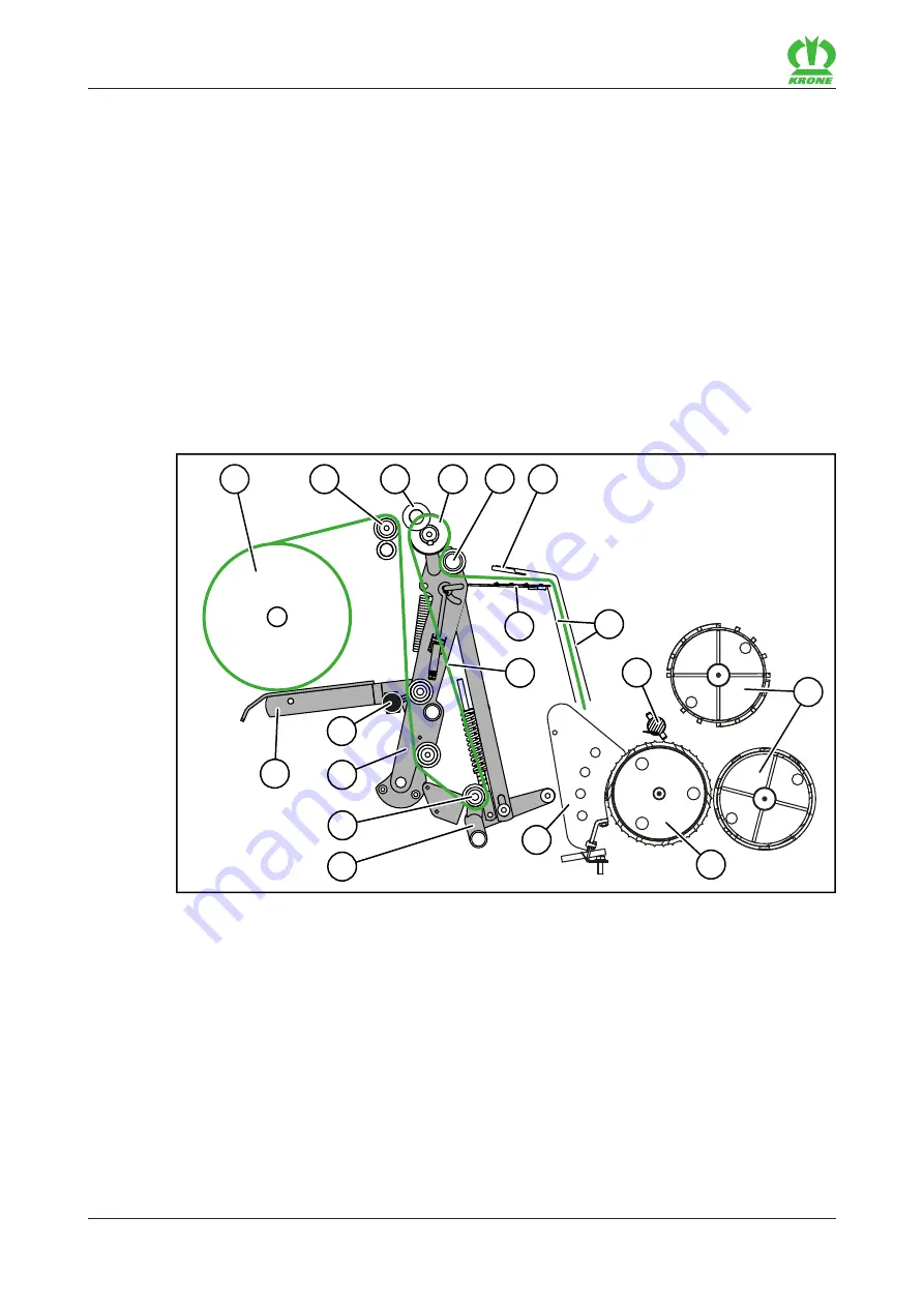 Krone Comprima V 180 Original Operating Instructions Download Page 38