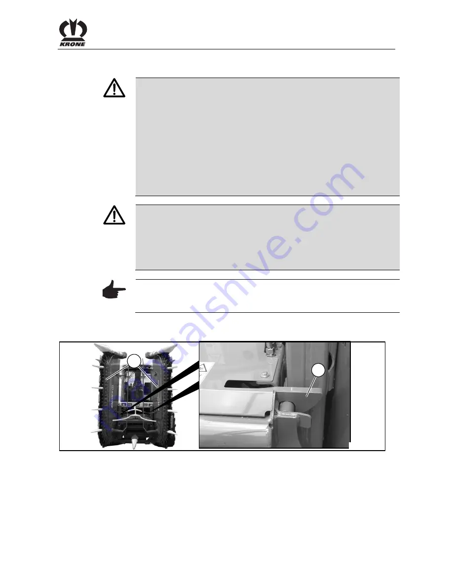 Krone EasyCollect 6000 FP Operating Instructions Manual Download Page 73