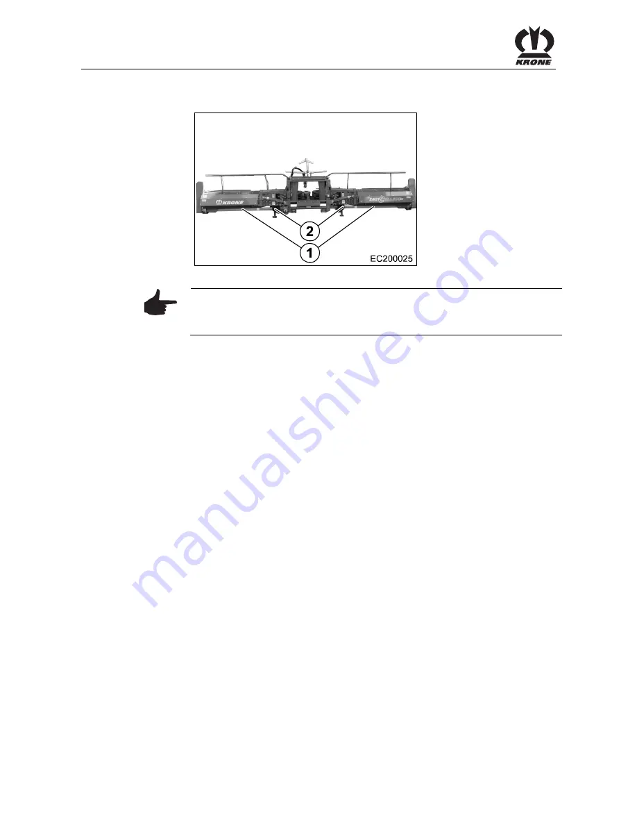 Krone EasyCollect 6000 FP Operating Instructions Manual Download Page 114