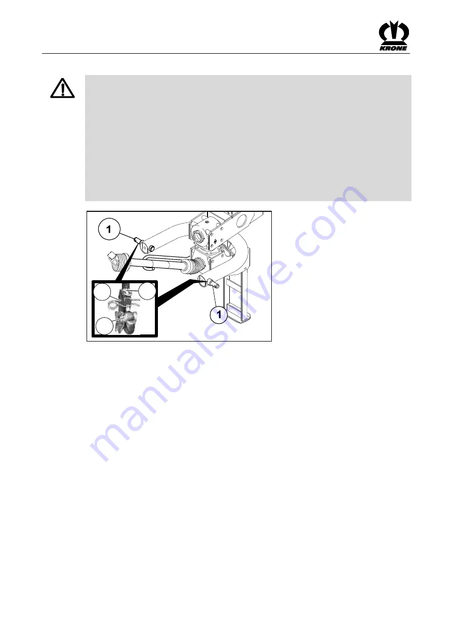 Krone EasyCut 6210 CV Original Operating Instructions Download Page 28