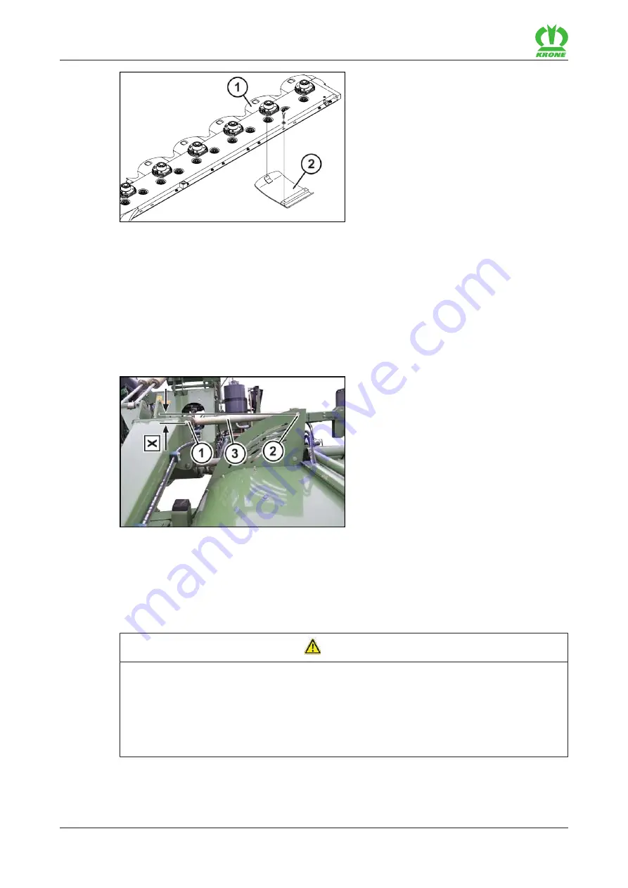 Krone EasyCut B 870 CR Operating Instructions Manual Download Page 56