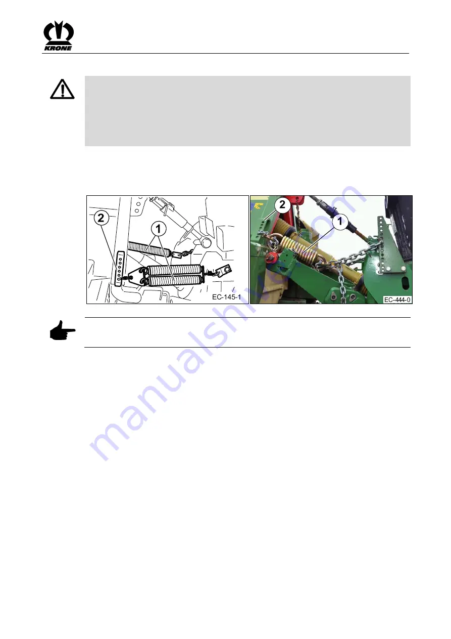 Krone EasyCut F 280 Original Operating Instructions Download Page 53